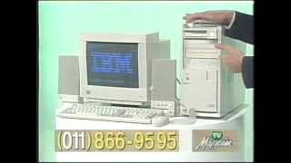 Computador IBM Aptiva Pentium 166Mhz HD 31Gb 16MB RAM Comercial com Emilio Surita TV Mappin 1996 [upl. by Nibram928]