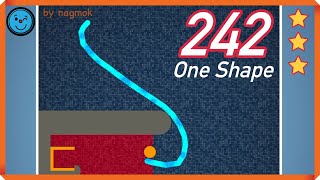 Brain It On Level 242 One Shape Super Quick three stars with slomo by nagmok [upl. by Maitilde286]