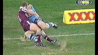 Darren Lockyers Try Saving Tackle on DeVere [upl. by Acinnod863]