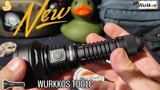 🆕🔝🚨🔦New tactical flashlight Wurkkos TD01C 1800LM1000meters New version of TD01 Model💪🦆 [upl. by Matland]