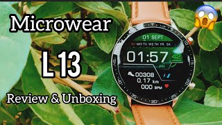 Microwear L13 Review amp Unboxing An ELEGANT LOOKING SMARTWATCH [upl. by Golightly]