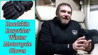 Looking For The Best Motorcycle Gloves For Winter Commuting Roadskin Easyrider Winter Gloves [upl. by Anoet281]