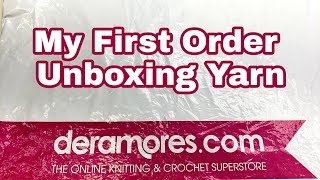 My First Order From Deramores  Yarn Unboxing  Yarn Haul  Bag O Day Crochet [upl. by Nyberg]