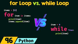 for Loop vs while Loop in Python [upl. by Ertemed937]