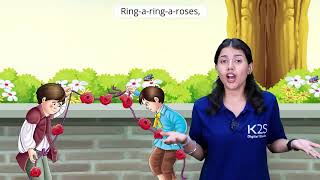 Ringa Ringa Roses  English Rhymes  K2s Digital Studio  Nursery Rhymes amp Kids Songs [upl. by Adnaloy912]