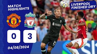 🔴Manchester United vs Liverpool 03 Highlights Carvalho Jones Tsimikas GOALS Friendly Match 2024 [upl. by Teiluj386]