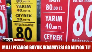 Milli Piyango büyük ikramiyesi 80 milyon TL [upl. by Arreit]