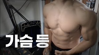 40대 직장인  헬스 홈트 Home Gym  가슴 등 24119 [upl. by Dyer]