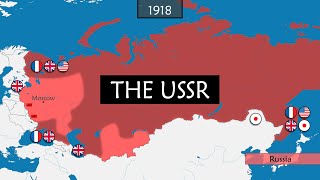 The USSR  Summary on a map [upl. by Leiso]