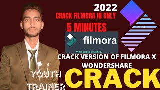 How to crack filmora wondershare video editing app for pc  laptop latest 2022 [upl. by Ylatan]