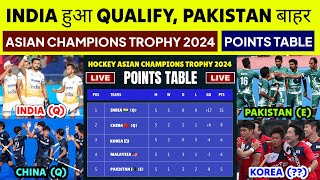 Asian Champions Trophy 2024 Points Table after India vs Pakistan Hockey Match  Hockey Match Live [upl. by Lalo323]