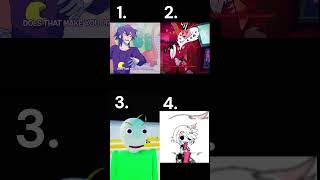 I can sing lower than you Poppy Playtime vs Hazbin hotel vs Baldis BasicsFPE vs Gacha [upl. by Mixam456]