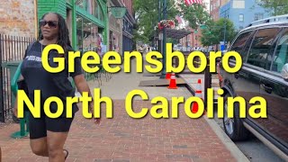 Greensboro NC Downtown Walk [upl. by Anaiviv]