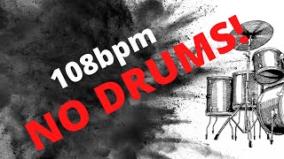 No Drums Groove Metal Backing Track 108bpm [upl. by Sikras]