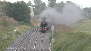 35028 Clan Line powering along with the Cotswold Venturer 21 August 2021 [upl. by Crane]