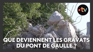 Que deviennent les gravats issus de la démolition du pont de Gaulle à Reims [upl. by Etteval]