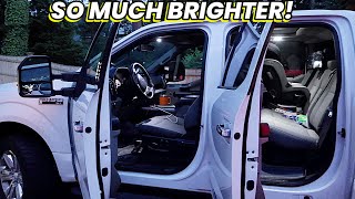 F150 Interior Map Light and Dome Light Replacement with F150LEDS [upl. by Kironde58]