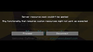 how to Fix Server Resource Pack couldnt be applied [upl. by Agna196]