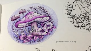 SMALL VICTORIES by Johanna Basford  prismacolor pencils  color along [upl. by Deron]