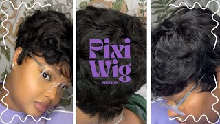 Amazon Human Hair Pixi Cut Wig 54 [upl. by Aibat]