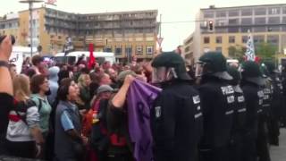 Demonstrationen am AliceSalomonPlatz in Hellersdorf III [upl. by Heins]