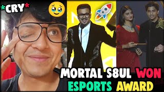 Mortal Won eSports Award 😱 Mortal Thug Emotional ❤️ Payal Rega Host ✅ S8UL Limited Edition Award 🥵 [upl. by Uyekawa]