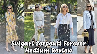 My Bvlgari Serpenti Forever Medium Top Handle Bag Review [upl. by Aieka]