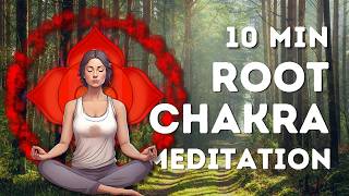 10 Minute Root Chakra Grounding Meditation  Cleanse Balance amp Activate to Highest Expression [upl. by Ailin]