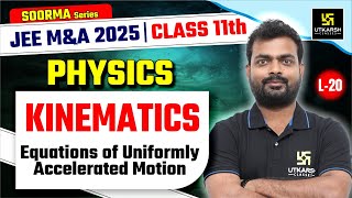 Class 11 Physics  Kinematics  JEE Main amp Advanced 2025  L20  Sarvesh Sir [upl. by Ahseenal307]