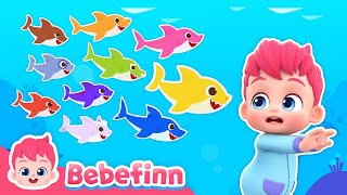 🔟🦈 Ten Little Sharks  EP121  Bebefinn Nursery Rhymes for Kids [upl. by Eninej]