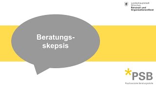 Psychosoziale Beratungsstelle  Beratungsskepsis [upl. by Lachance]