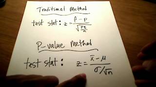 Stats Hypothesis Testing Pvalue Method [upl. by Fryd]