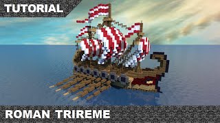 Minecraft Roman Trireme Tutorial amp Download [upl. by Waldner]