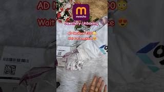 AD Necklace ₹300 😍 Meesho Jewellery Unboxing Last part ❤️ meesho meeshohaul meeshojewellery [upl. by Etnor]