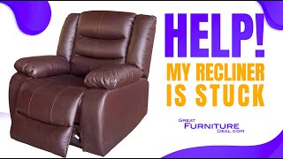 How to fix a broken recliner that is stuck in the recline position Fix broken power recliner [upl. by Gambell570]