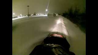 4 am SkiDoo Rippin Urban Sledding [upl. by Micco]