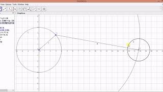 How to create Single slider crank mechanism using GeoGebra software  PART 1 [upl. by Htidirem271]