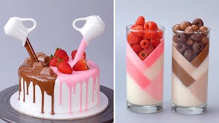 Quick amp Easy Homemade Colorful Dessert Tutorials  So Tasty Chocolate Cake Decorating Ideas [upl. by Gascony319]