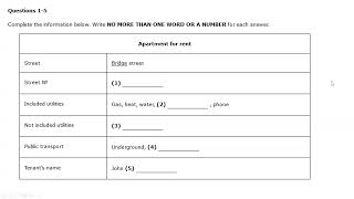 IELTS listening practice Part 1  Episode  1 [upl. by Hsirap440]