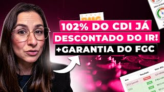 O melhor CDB pósfixado pagando 120 do CDI equivale a 102 do CDI descontado o IR [upl. by Yvon]