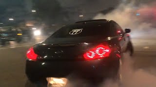 Infiniti G35 blows engine drifting in front of cops [upl. by Floss82]