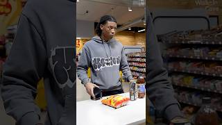 Professional Boxer Presses Cashier shorts gasstation [upl. by Aisitel]