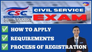 HOW TO APPLY FOR CIVIL SERVICE EXAMINATION  REQUIREMENTS  PROCESS OF REGISTRATION [upl. by Eugatnom]