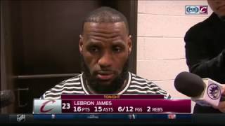 Cavaliers LeBron James would rather discuss Kyle Korvers big game than Kings new arena [upl. by Joyann68]