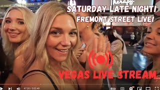 Fremont street experience Saturday now vegas live March 9 part 2 [upl. by Nonarb760]