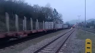 Güterzug nach Hohenberg fährt kurz nach 700 aus traisen ab am 13112024 [upl. by Catlaina]