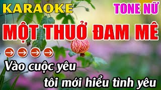 Một Thuở Đam Mê Karaoke Tone Nữ Karaoke Hoàng Long  Beat Mới [upl. by Roz]