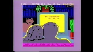 Christmas Ceefax  Mon 18 Dec 1995  BBC2  Santa Claus Is Coming To Town [upl. by Asikal]