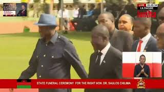 RAILA in Malawi to represent Kenya at the State Funeral of VP Saulos Chilima  Courtesy of Luntha TV [upl. by Ecirpac601]