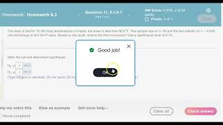 Math 14 838T Identify the null and alternative hypotheses test statistic [upl. by Une530]